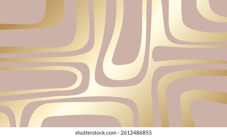 Abstract elegant design with gold pattern on pink background. Premium vector illustration for invitation, flyer, cover, luxe invite, business banner, prestigious voucher, social media, ads.
