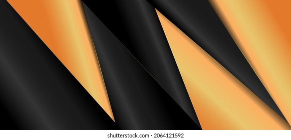 Abstract , Elegant diagonal background, black and yellow background ,template ,backdrop