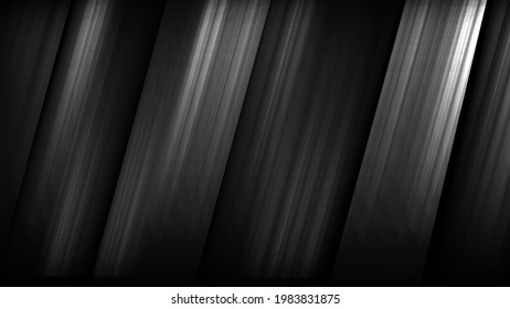 Resumen Elegante diagonal de fondo negro rayado, imagen vectorial