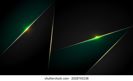 Abstrakt Eleganter, diagonal gestreifter schwarz-grüner Hintergrund, Vektorbild, Website, Bildschirmhintergrund
