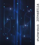 Abstract Elegant diagonal striped blue background, vector picture and Digital background , connection , network,Light technology background