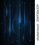 Abstract Elegant diagonal striped blue background, vector picture and Digital background , connection , network, Light technology 
