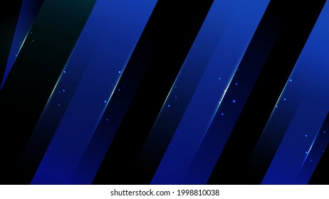 Abstrakt Eleganter, diagonal gestreifter blauer Hintergrund, Vektorgrafik