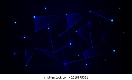 Resumen Elegante diagonal de fondo azul rayado, imagen vectorial y fondo digital , conexión , red