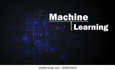 Abstract Elegant diagonal striped blue background, vector picture and Digital background , connection , network, Light technology background, Machine learning