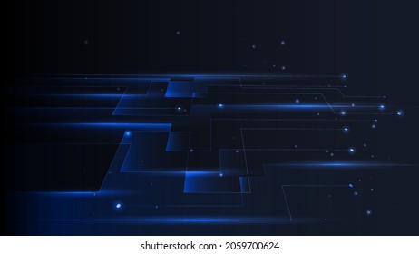 Resumen Elegante diagonal de fondo azul rayado, imagen vectorial y fondo digital , conexión , red,Tecnología de luz 