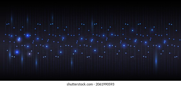 Abstract Elegant diagonal striped blue background, vector picture and Digital background , connection , network, Light technology 