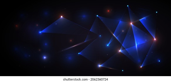 Abstract Elegant diagonal striped blue background, vector picture and Digital background , connection , network