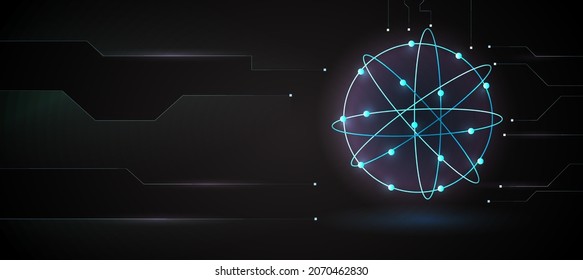 Abstract Elegant diagonal striped blue background, vector picture and Digital background , connection , network, Light technology background, Machine learning
