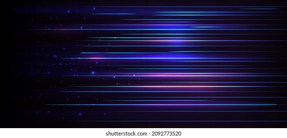 Abstract Elegant diagonal striped blue background, vector picture and light technology