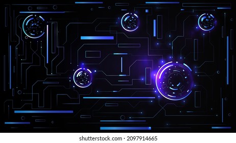 Abstract Elegant diagonal striped blue background, vector picture and Digital background , connection , network, Light technology background, Machine learning and Artificial neural network