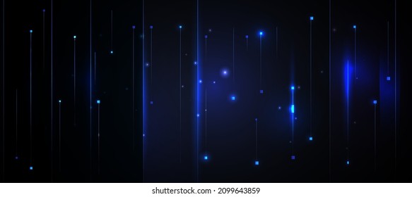 Abstract Elegant diagonal striped blue background, vector picture and Digital  connection network and Light technology 