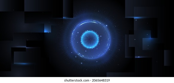 Abstract Elegant diagonal striped  Digital connection network, Light technology  Machine learning  intelligent  