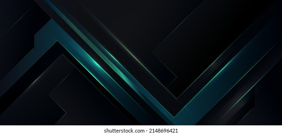 Abstract Elegant diagonal striped green background black abstract dark	