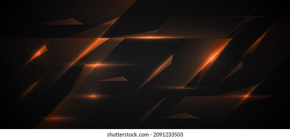 Abstract Elegant diagonal striped orange background black abstract  dark