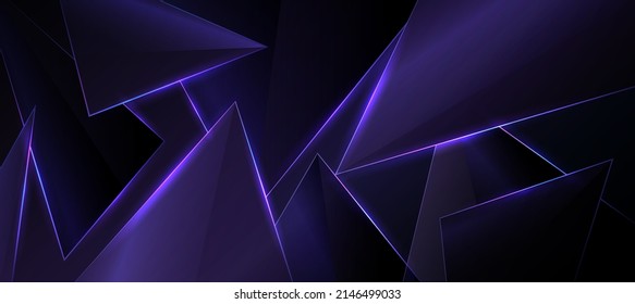 Abstract Elegant diagonal striped purple background and black abstract , dark