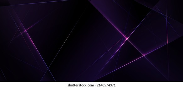 Abstract Elegant diagonal striped purple background and black abstract , dark