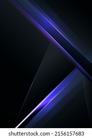 Abstrakt Eleganter, diagonal gestreifter violetter Hintergrund und schwarzer abstrakter, dunkler und Cyberpunk