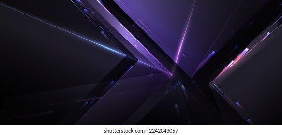 Abstract Elegant diagonal striped purple background and black abstract , dark and colorful , diamond