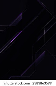 Abstract Elegant diagonal striped purple background and black abstract , tech product background , tech banner , Purple Gradient Background