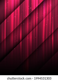 Resumen Elegante diagonal de fondo rojo rayado, imagen vectorial