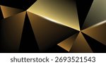 Abstract Elegant diagonal striped yellow background Digital background polygon ,gold hexagon. Vector