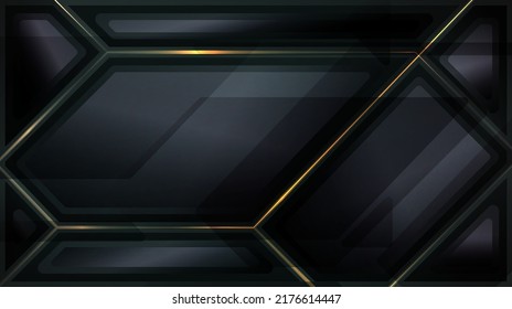Abstract Elegant diagonal striped yellow background Digital background polygon ,gold hexagon