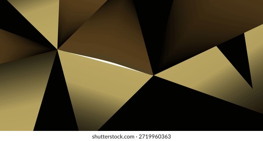 Abstractas Elegante fondo amarillo rayado diagonal Polígono de fondo digital, hexágono de oro. Vector