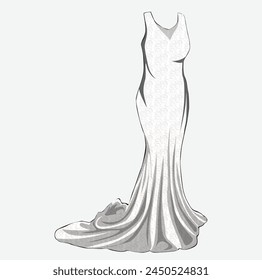 Abstract and Elegant Dress. Illustrator and designer. Wedding Invites, save the date, Birthday Invites, Video Invites, E-Cards.