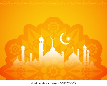 Abstract elegant Eid Mubarak background design