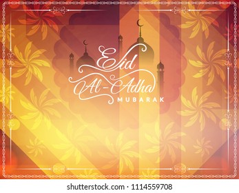 Abstract elegant Eid-Al-Adha Mubarak religious background