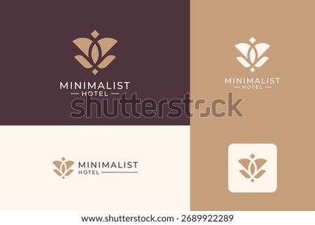 Abstract elegant flat logo icon design. Universal creative premium symbol.