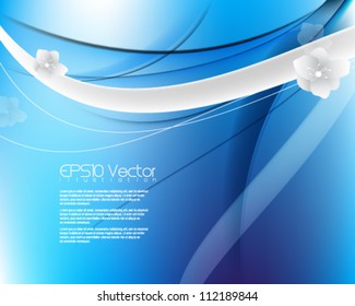 abstract elegant floral background illustration. eps10 vector format