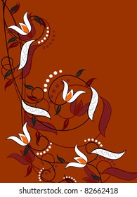 abstract elegant floral concept background, vector illustraton