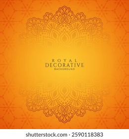 Abstract elegant floral frame mandala decorative background vector