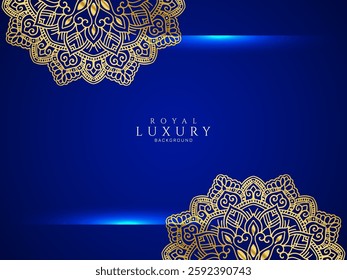 Abstract elegant floral frame mandala decorative background vector