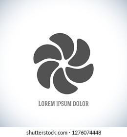 Abstract elegant flower logo icon design. Universal creative premium symbol. Graceful jewel sign. Wellness & SPA idea concept icon for boutique, beauty salon, relax massage, hotel, resort Vector EPS10