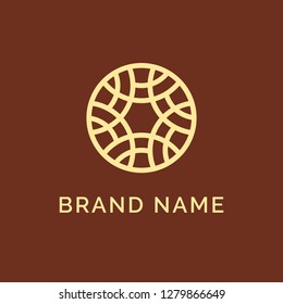 Abstract elegant flower logo icon vector design. Universal creative premium symbol. Graceful jewel vector sign.