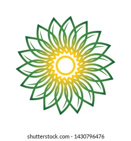 Abstract elegant  flower logo icon vector design. Universal symbol. Graceful jewel boutique vector sign.