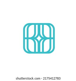 Resumen del diseño vectorial del icono del logotipo de la flor elegante. Símbolo universal creativo premium. Graceful jewel vector sign.
