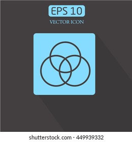 Abstract elegant flower logo icon vector design.nature. Vector graphic geometric.geometric figures