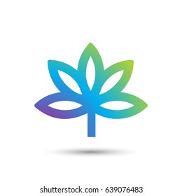 Abstract elegant flower logo icon vector design. Universal creative premium symbol. Graceful jewel vector sign.
