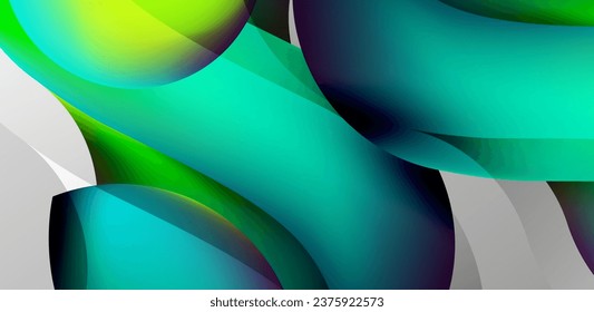 Abstract elegant flowing shapes background, fluid gradient colors. Template for covers, templates, flyers, placards, brochures, banners