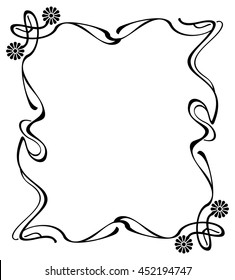 Abstract elegant frame. Design element for advertisements, logo, banners, labels, prints, posters, web, presentation, invitations, weddings, greeting cards, albums. Vector clip art.