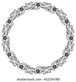 Abstract elegant frame. Design element for advertisements, logo, banners, labels, prints, posters, web, presentation, invitations, weddings, greeting cards, albums. Vector clip art.