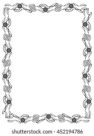 Abstract elegant frame. Design element for advertisements, logo, banners, labels, prints, posters, web, presentation, invitations, weddings, greeting cards, albums. Vector clip art.