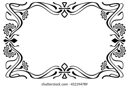 Abstract elegant frame. Design element for advertisements, logo, banners, labels, prints, posters, web, presentation, invitations, weddings, greeting cards, albums. Vector clip art.