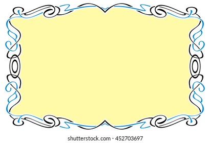 Abstract elegant frame. Design element for advertisements, logo, banners, labels, prints, posters, web, presentation, invitations, weddings, greeting cards, albums. Vector clip art.