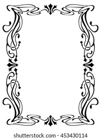 Abstract elegant frame. Design element for advertisements, logo, banners, labels, prints, posters, web, presentation, invitations, weddings, greeting cards, albums. Vector clip art.