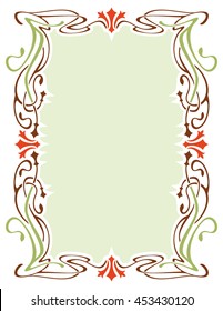 Abstract elegant frame. Design element for advertisements, logo, banners, labels, prints, posters, web, presentation, invitations, weddings, greeting cards, albums. Vector clip art.